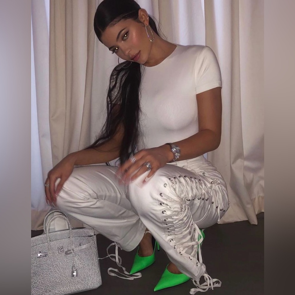 I AM GIA white holly pants